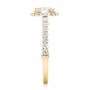 14k Yellow Gold 14k Yellow Gold Halo Diamond Engagement Ring - Side View -  102552 - Thumbnail