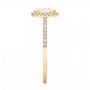 18k Yellow Gold 18k Yellow Gold Halo Diamond Engagement Ring - Side View -  103083 - Thumbnail