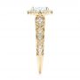 14k Yellow Gold 14k Yellow Gold Halo Diamond Engagement Ring - Side View -  103899 - Thumbnail
