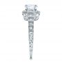 18k White Gold Halo Filigree Engagement Ring - Vanna K - Side View -  100101 - Thumbnail