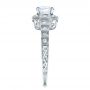 14k White Gold 14k White Gold Halo Filigree Engagement Ring - Vanna K - Side View -  100101 - Thumbnail