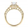 18k Yellow Gold 18k Yellow Gold Halo Filigree Engagement Ring - Vanna K - Front View -  100101 - Thumbnail