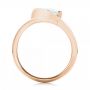 14k Rose Gold 14k Rose Gold Halo Loop Diamond Engagement Ring - Front View -  102789 - Thumbnail