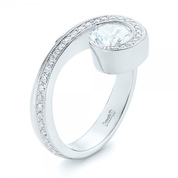 Halo Loop Diamond Engagement Ring - Image