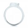 14k White Gold Halo Loop Diamond Engagement Ring - Front View -  102789 - Thumbnail