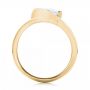 18k Yellow Gold 18k Yellow Gold Halo Loop Diamond Engagement Ring - Front View -  102789 - Thumbnail