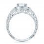 Hand Engraved Diamond Engagement Ring - Kirk Kara - Front View -  100877 - Thumbnail