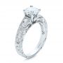 Hand Engraved Diamond Engagment Ring - Kirk Kara - Three-Quarter View -  1278 - Thumbnail