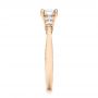14k Rose Gold Hand Engraved Diamond Engagement Ring - Side View -  101401 - Thumbnail
