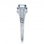  Platinum Platinum Hand Engraved And Diamond Enagagement Ring - Side View -  1264 - Thumbnail