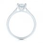  Platinum Platinum Hidden Halo Diamond Engagement Ring - Front View -  105860 - Thumbnail