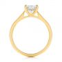 18k Yellow Gold 18k Yellow Gold Hidden Halo Diamond Engagement Ring - Front View -  105860 - Thumbnail