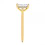 14k Yellow Gold 14k Yellow Gold Hidden Halo Diamond Engagement Ring - Side View -  105860 - Thumbnail