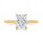 14k Yellow Gold 14k Yellow Gold Hidden Halo Diamond Engagement Ring - Top View -  105860 - Thumbnail