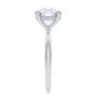  Platinum Platinum Hidden Halo Round Diamond Engagement Ring - Side View -  107732 - Thumbnail