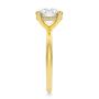 14k Yellow Gold Hidden Halo Round Diamond Engagement Ring - Side View -  107732 - Thumbnail
