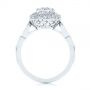 14k White Gold 14k White Gold Infinity Diamond Halo Engagement Ring - Front View -  105796 - Thumbnail