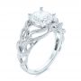  Platinum Platinum Intertwined Solitaire Diamond Engagement Ring - Three-Quarter View -  104088 - Thumbnail