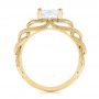 18k Yellow Gold 18k Yellow Gold Intertwined Solitaire Diamond Engagement Ring - Front View -  104088 - Thumbnail