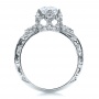 14K Gold 14K Gold Knife Edge Diamond Engagement Ring - Vanna K - Front View -  100105 - Thumbnail
