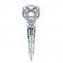  14K Gold 14K Gold Knife Edge Diamond Engagement Ring - Vanna K - Side View -  100105 - Thumbnail