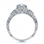  18K Gold Knife Edge Engagement Ring - Vanna K - Front View -  100062 - Thumbnail