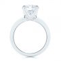 18k White Gold 18k White Gold Knife Edge Solitaire Diamond Engagement Ring - Front View -  105202 - Thumbnail