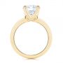 18k Yellow Gold 18k Yellow Gold Knife Edge Solitaire Diamond Engagement Ring - Front View -  105202 - Thumbnail