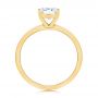 14k Yellow Gold 14k Yellow Gold Knife Edge Solitaire Diamond Engagement Ring - Front View -  105918 - Thumbnail