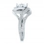  Platinum Platinum Knot Diamond Engagement Ring - Side View -  104115 - Thumbnail