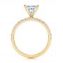 14k Yellow Gold 14k Yellow Gold London Blue Topaz And Diamond Engagement Ring - Front View -  106099 - Thumbnail