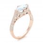 14k Rose Gold 14k Rose Gold Marquise Diamond Engagement Ring - Three-Quarter View -  102769 - Thumbnail