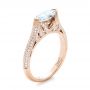 14k Rose Gold 14k Rose Gold Marquise Diamond Engagement Ring - Three-Quarter View -  103988 - Thumbnail