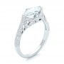 14k White Gold Marquise Diamond Engagement Ring - Three-Quarter View -  102769 - Thumbnail