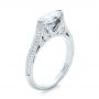 18k White Gold Marquise Diamond Engagement Ring - Three-Quarter View -  103988 - Thumbnail