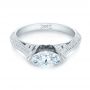  Platinum Platinum Marquise Diamond Engagement Ring - Flat View -  103988 - Thumbnail