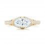 18k Yellow Gold 18k Yellow Gold Marquise Diamond Engagement Ring - Top View -  102769 - Thumbnail