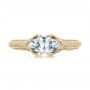 14k Yellow Gold 14k Yellow Gold Marquise Diamond Engagement Ring - Top View -  103988 - Thumbnail