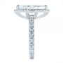 18k White Gold 18k White Gold Marquise Diamond Halo Engagement Ring - Side View -  105189 - Thumbnail