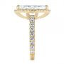 14k Yellow Gold 14k Yellow Gold Marquise Diamond Halo Engagement Ring - Side View -  105189 - Thumbnail