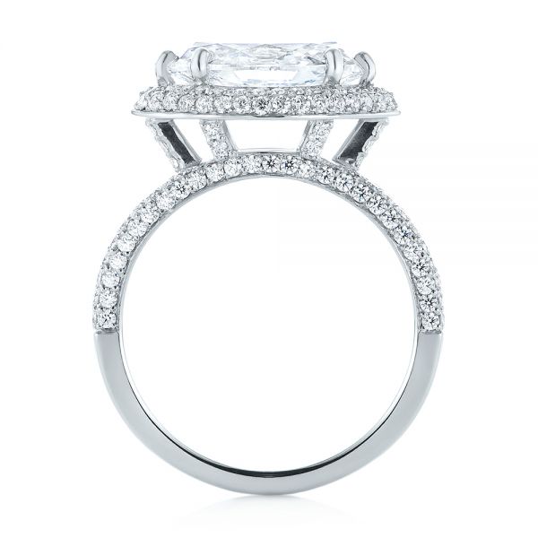 Marquise Diamond Pave Halo Engagement Ring #104585 - Seattle Bellevue ...