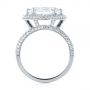  Platinum Marquise Diamond Pave Halo Engagement Ring - Front View -  104585 - Thumbnail