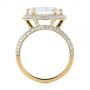 18k Yellow Gold 18k Yellow Gold Marquise Diamond Pave Halo Engagement Ring - Front View -  104585 - Thumbnail