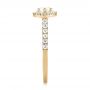 14k Yellow Gold 14k Yellow Gold Marquise Halo Diamond Engagement Ring - Side View -  104001 - Thumbnail
