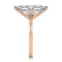 14k Rose Gold 14k Rose Gold Marquise Lotus Diamond Engagement Ring - Side View -  108269 - Thumbnail