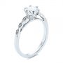  Platinum Platinum Marquise Shaped Classic Diamond Engagement Ring - Three-Quarter View -  105182 - Thumbnail