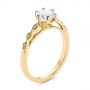 18k Yellow Gold 18k Yellow Gold Marquise Shaped Classic Diamond Engagement Ring - Three-Quarter View -  105182 - Thumbnail