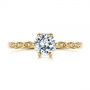 14k Yellow Gold 14k Yellow Gold Marquise Shaped Classic Diamond Engagement Ring - Top View -  105182 - Thumbnail