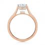 18k Rose Gold 18k Rose Gold Micro Pave Diamond Engagement Ring - Front View -  104175 - Thumbnail