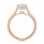 18k Rose Gold 18k Rose Gold Micro Pave Diamond Engagement Ring - Front View -  104175 - Thumbnail